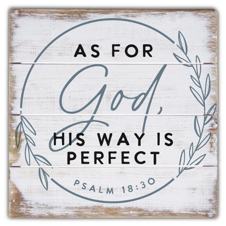 As For God His Way Is Perfect Pallet Art Christianbook