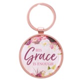 His Grace is Enough Keyring with Tin