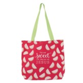 Sweet to Trust in Jesus Canvas Tote