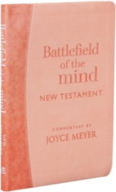 Battlefield of the Mind New Testament--soft leather-look, coral