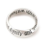 She is Clothed With Strength and Dignity Mobius Ring, Size 9