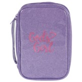 God's Girl Bible Cover, Purple and Pink, Large