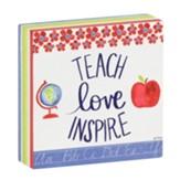 Teach, Love, Inspire, Box Sign