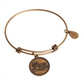 Pray, Bangle Bracelet, Gold