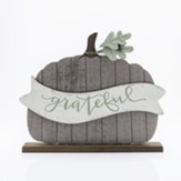 Grateful, Pumpkin, Tabletop Sign