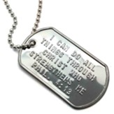 I Can Do All Things, Phillipians 4:13 Dog Tag