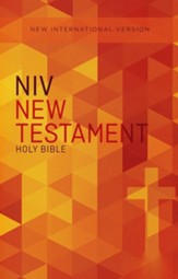 NIV Outreach New Testament--softcover, orange cross - Slightly Imperfect