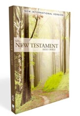 NIV Outreach New Testament--softcover, green forest path