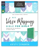 NIV Verse Mapping Bible for Girls, Comfort Print--soft leather-look, teal