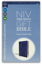 NIV Premium Gift Bible, Youth  Edition, Comfort Print, Leathersoft, Blue