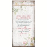 God You Are All Knowing, Timeless Twine Wood Plaque