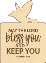May The Lord Bless You, Wood Magnet