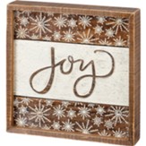Joy Inset Slat Box Sign