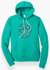 Against the Current Hooded Sweatshirt, Teal, Medium