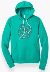 Against the Current Hooded Sweatshirt, Teal, Small