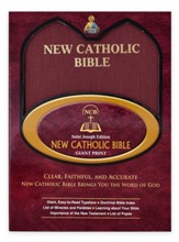 St. Joseph New Catholic Bible (NCB) Giant Print, Red Hardcover