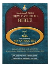 St. Joseph New Catholic Bible (NCB), Large Print, Bonded Leather Burgundy