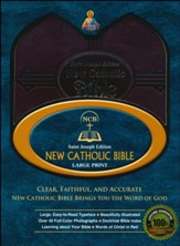 St. Joseph New Catholic Bible (NCB), Large Print, Imitation Leather Burgundy