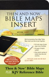 Then & Now Bible Maps Insert and KJV Bible Bundle