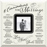 Ten Commandments For Marriage, Glass Photo Frame