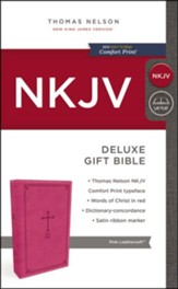 NKJV Deluxe Gift Bible, Pink