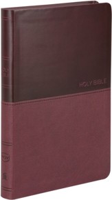 NKJV Value Thinline Bible Large Print, Imitation Leather, Burgundy