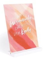Live Simply, Watercolor Acrylic Sign