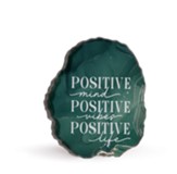 Positive Mind Faux Geode Tabletop Plaque