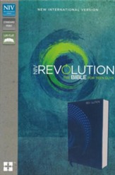 NIV, Revolution Bible: The Bible for Teen Guys, Imitation Leather, Blue - Imperfectly Imprinted Bibles