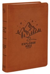 CSB Explorer Bible for Kids--soft leather-look, brown mountains
