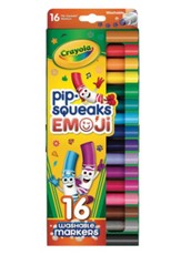 Crayola Pip Squeaks Emoji Washable Markers, 16 Pieces