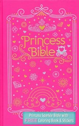 ICB Princess Bible with Coloring Sticker Book, Hardcover