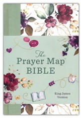 The KJV Prayer Map ® Bible [Mint  Blossoms], Paper over boards