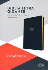 RVR 1960 Biblia letra gigante, negro, piel fabricada (Giant Print Bible, Black)