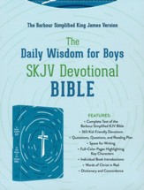 Daily Wisdom for Boys SKJV Devotional Bible--soft leather-look - Slightly Imperfect