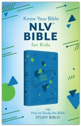NLV Know Your Bible, Study Bible for Kids, Boys edition--soft leather-look - Imperfectly Imprinted Bibles