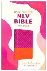 NLV Know Your Bible, Study Bible for Kids, Girls edition--soft leather-look - Imperfectly Imprinted Bibles