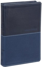 KJV, Deluxe Gift Bible, Imitation Leather, Blue, Red Letter Edition