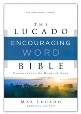 NIV Lucado Encouraging Word Bible, Comfort Print, Leathersoft, Blue