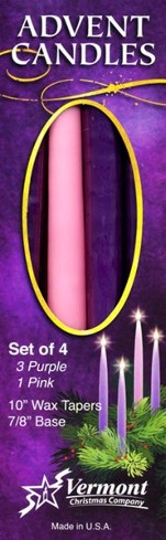 Advent Candle Set 10 x 7/8