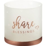 Share Blessings Hurricane Candle Holder