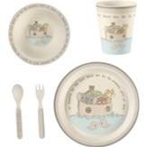 Precious Moments Noah's Ark Mealtime Set, 5 Pieces