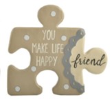 You Make Life Happy, Friend, Puzzle Piece Wall Art