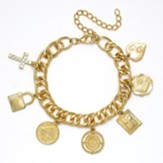 Goldtone Charm Bracelet