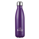 Be Still and Know, Hot & Cold Insulated Bottle, Purple