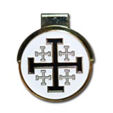 Hat Clip - Jerusalem Cross