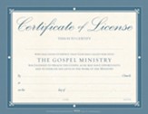 Minister License Certificates, Pack of 6