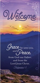 Grace and Peace Welcome Guest Cards, Pack of 50