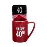 Happy 40th Mug And Sock Set