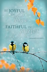 Joyful in Hope, Faithful in Prayer (Romans 12:12, NIV) Bulletins, 100